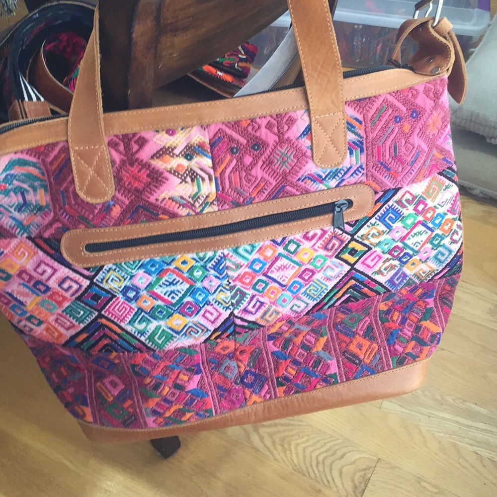G+D huipil textile overnight bag NOT nena and co - Picture 3 of 5